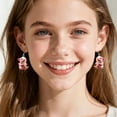 thumbnail image 5 of yocbz Cute Pink Pig Acrylic Earrings Dangle Jewelry Gifts for Women Pig Lovers (Style C), 5 of 7