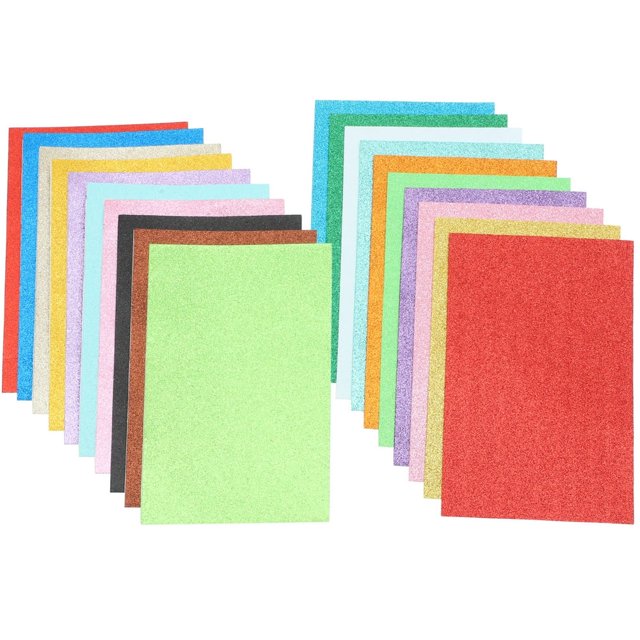 MesaSe 20 Pcs Mousses Auto-Adhésives Non Adhésives A4 Feuilles de Mousse Multi-Fonctions