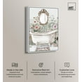 thumbnail image 2 of Flower Bloom Bathroom Canvas Farmhouse Floral Art by Art Remedy, White Frame, 10" x 15", 2 of 7