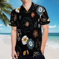 thumbnail image 5 of High Quality Hawaiian Shirts for Men Short Sleeve Aloha Beach Shirt Floral Summer Casual Button Down Shirts Blouses TQJ7Q3, 5 of 7