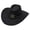 Black, variant on Womens Cowboy Hat - Western Cowboy Hat For Men Women Vintage Style With Star Buckle Decoration Perfect,Coffee,One Size