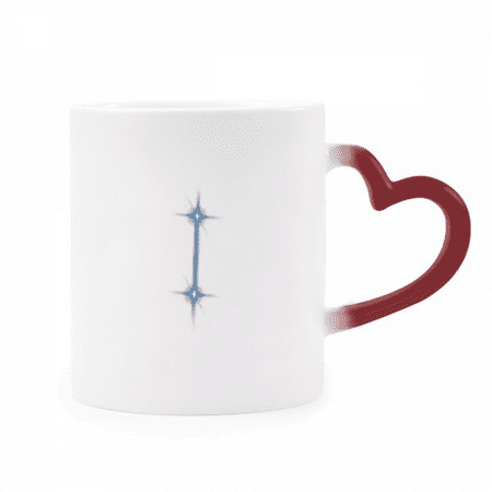

Calm Just Beautiful Lucky Stars Heat Sensitive Mug Red Color Changing Stoneware Cup