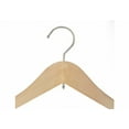 thumbnail image 2 of NAHANCO Wooden Bridal Reinforced Shirt Hanger, 17" - Low Gloss Natural /100 Count., 2 of 3