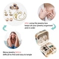 thumbnail image 4 of Horse Travel Portable Square Jewelry Organizer with Ring, Earring, Necklace, and Bracelet Storage - Suitable for Girls and Women, 4 of 6