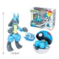 thumbnail image 2 of 2025 Figuras de acción de Pokémon, 12 estilos de juguete, modelo de bola variante, Pikachu, Gyarados, Lucario, monstruos de bolsillo, Koga, Ninja Frog, regalo de juguete, 2 of 5