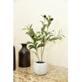 thumbnail image 5 of Flora Bunda Artificial Olive Tree in 14" Gray Cement Pot, 5 of 5
