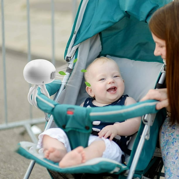 Baby Stroller Fan, 2021 Brand New USB Charging Leafless Small Jellyfish