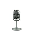 thumbnail image 3 of Simulation props mic Classic Retro Dynamic Vocal Microphone Vintage Style Mic Universal Stand Compatible Live Performance Karaoke Studio Recording, 3 of 7