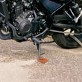 thumbnail image 2 of Unique Bargains Motorcycle Kickstand Pad Support Plate Pad Parking Stand Side Stand Extension Pad Orange, 2 of 7