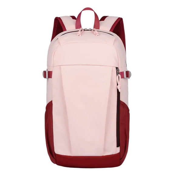 Hyknon Travel Backpack for Women Men, Large Capacity Lightweight Hiking Backpack, Minimalist Daily Leisure Sports Bag, Color Blocking Casual Bag, Daily Daypack for Camping Outdoor Activities, Pink