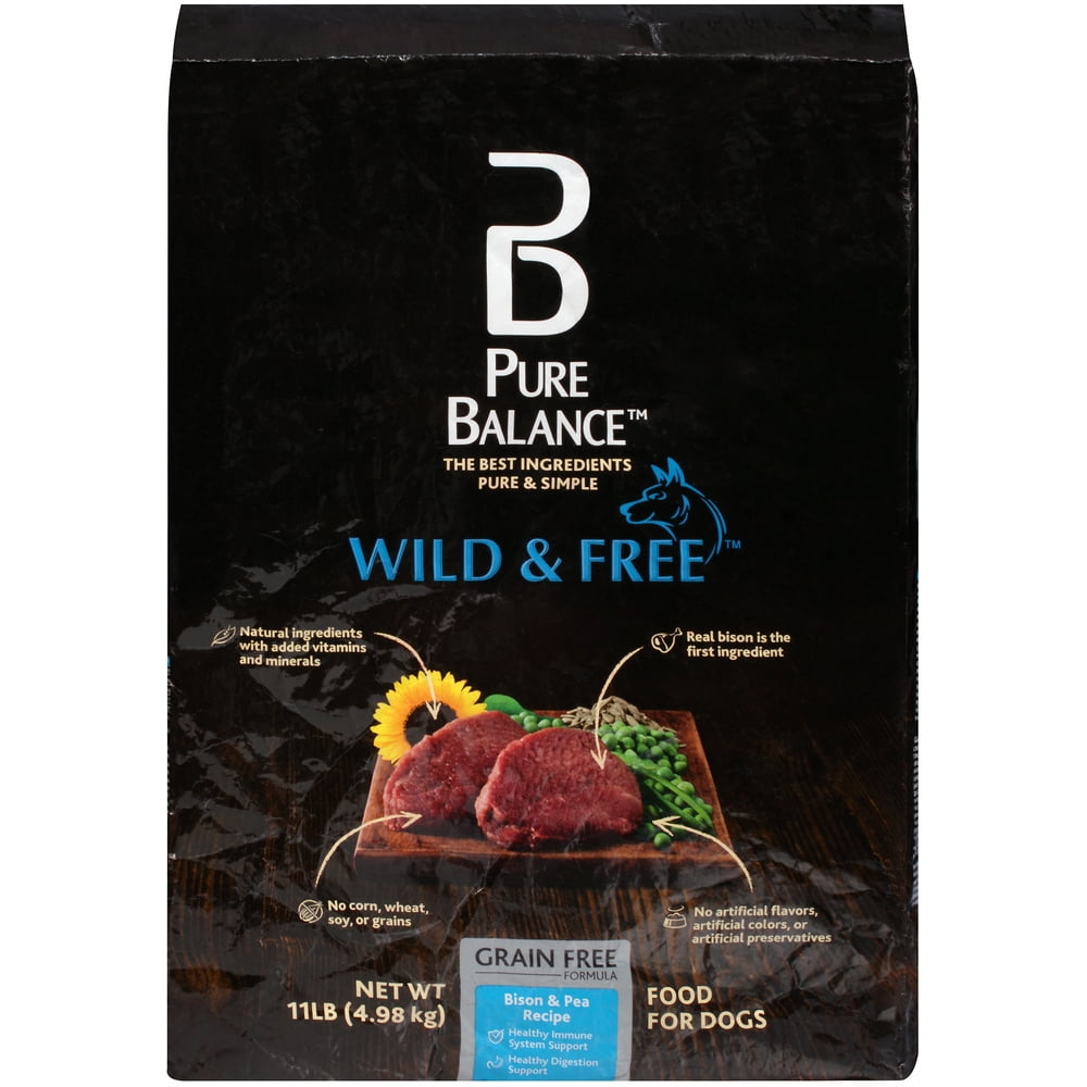 Pure Balance Wild & Free Bison & Pea Recipe Food for Dogs, 11lbs