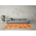 thumbnail image 3 of Ahgly Company Indoor Rectangle Abstract Orange Modern Area Rugs, 4' x 6', 3 of 4