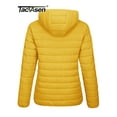 thumbnail image 5 of TACVASEN chaqueta acolchada con capucha y cremallera completa para mujer, abrigos cálidos acolchados de invierno, cortavientos informal, prendas de vestir acolchadas, tela para exteriores, 5 of 5