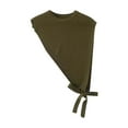 thumbnail image 4 of WEIYLL Womens Fall Tops Solid Color Triangular Shawl Small Layered Green Fall Clothing ,One Size, 4 of 4