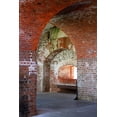 thumbnail image 2 of Miller, Anna 23x32 Black Ornate Wood Framed with Double Matting Museum Art Print Titled - Fort Pulaski Brick Arches-Tybee Island-Georgia-USA, 2 of 4