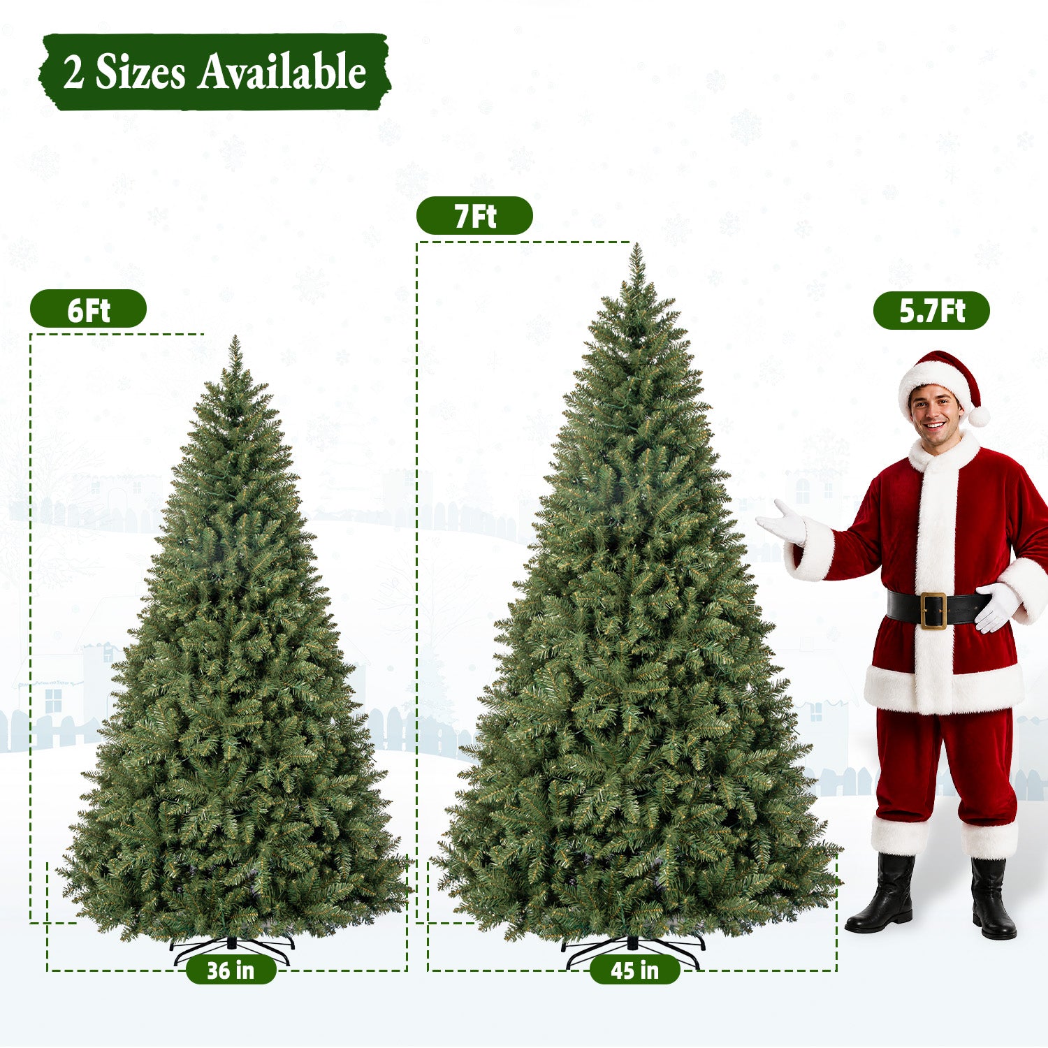 Vivatrees 6ft Pre-Lit Artificial Christmas Tree photo 5