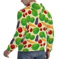 thumbnail image 6 of Rateoe Vegetable Pattern Mens Hoodie, Pullover Hooded Sweatshirt, Kangaroo Pocket Hoodie Ideal for Daily Wear, Travel and Home-X-Large, 6 of 7