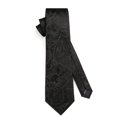 thumbnail image 6 of HISDERN Men Floral Ties Woven Classic 3.4" Necktie Set Formal tie Pocket Square for Wedding with Handkerchief Gift Box, 6 of 7