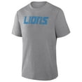 thumbnail image 2 of Men's Fanatics Heather Gray Detroit Lions Pass Rush Tri-Blend T-Shirt, 2 of 7