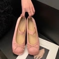thumbnail image 7 of AUDeals Women's Mary Jane Flats, Square Toe Casual Shoes with Elastic Strap and Bowknot, Comfortable Slip On Ballet Style, 7 of 7