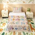 thumbnail image 2 of Manfei Forest Animals Twin Sheets, Alphabet Letter Bedding, Peach, 3pcs, 1 Flat Sheet, 1 Fitted Sheet and 1 Pillowcase, 2 of 6