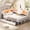 Full & White, variant on Twin Corner Bed Frame with Bookcase Storage and Led Lights,Twin Daybed Frame with Charging Station,Metal Platform Bed Frame with Storage Drawers Underneath for Living Room,Bedroom & Guest Room,Black