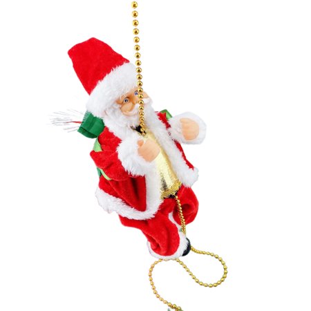 

Santa Claus Musical Climbing Rope Electric Hanging Toy with Lighting Wire Musical Hanging Lighting Electric Hanging Toy with Lighting Wire Christmas Decoration for Home Door Party Santa Claus Musical