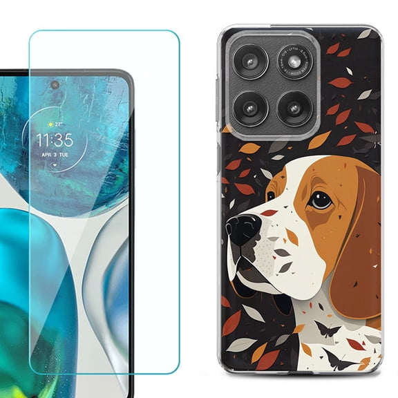 Shockproof Phone Case for Motorola Moto Edge 2026, by OneToughShield - Beagle