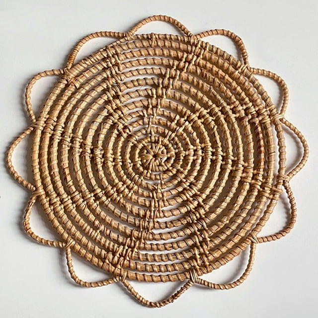 Wicker Wall Decor Rustic Wall Plaques Decor Set of 1 Oversized