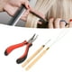 thumbnail image 4 of Kit de herramientas para extensiones de cabello, anillos de silicona, kit de extensión para peinados, mango de madera, ganchillo, peinado rápido para peluquería para salón ANGGREK Otros, 4 of 8