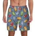 thumbnail image 2 of Goofa Fruit Ice Cream Printed Men's Swim Trunks Board Shorts Quick Dry Mens Swimming Trunks with Compression Liner,Breathable Fit Hawaii Beach Shorts-Medium, 2 of 9