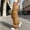 Coffee, variant on Women's High Waisted Casual Loose Fit Cargo Pants, Elastic Waist Wide Leg Trousers, with Multiple Pockets,Navy,Size S-2XL