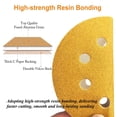 thumbnail image 2 of 5-Inch 8-Hole Hook and Loop Sanding Discs 80-Grit Random Orbit Sandpaper, 100-Pack, 2 of 7