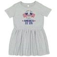 thumbnail image 3 of Inktastic America Est 1776 4th of July Girls Toddler Dress, 3 of 5