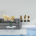 thumbnail image 2 of Escultura decorativa nórdica de pared en metal con forma de hojas y flores. Obra de arte colgante. Estatuas de pensadores de resina. Decoración de mes, 2 of 8