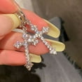 thumbnail image 2 of Y2K Gothic Rhinestone Cross Earrings Kpop Crystal Zircon Cross Drop Earring for Women Grunge Egirl Earrings Jewelry Accessories, 2 of 7