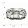 thumbnail image 5 of Stainless Steel Brushed and Polished Braided 8.00mm Band, 5 of 9