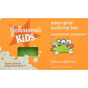 Johnson & Johnson, Johnsons Kids Easy-grip Sudzing Bar Watermelon Explosion 2.46 Fl Oz Pack of 2