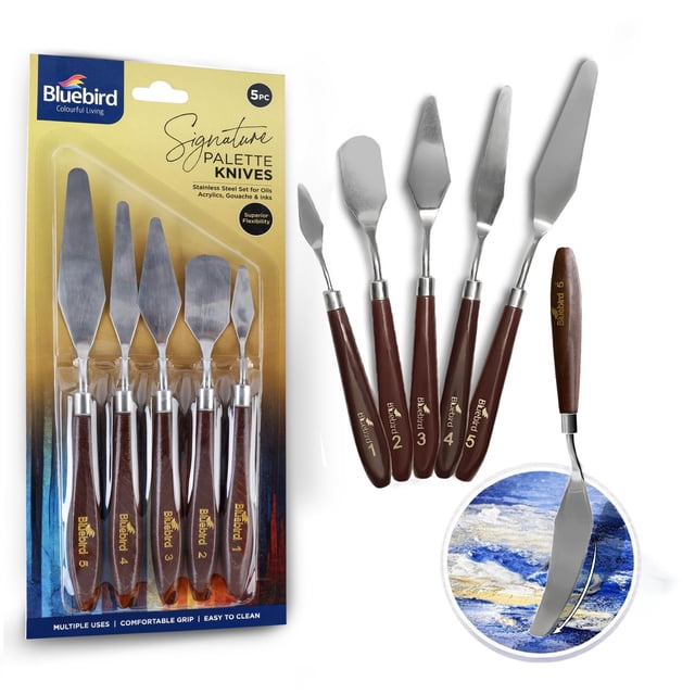 Set de 5 espátulas para paleta Bluebird Signature de acero inoxidable