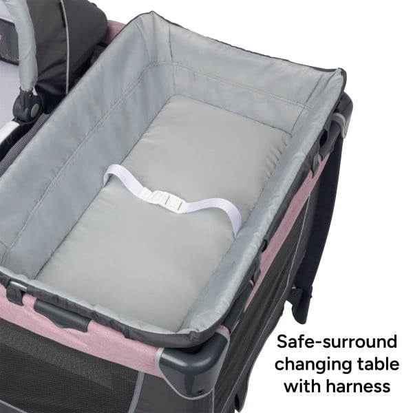 Baby Trend Simply Smart Nursery Center Playard, Pink photo 5