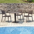thumbnail image 6 of Compamia Capri Resin Patio Dining Arm Chair in Brown, 6 of 9