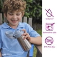 thumbnail image 2 of b.box Insulated 12 oz Blue Solid Print Chill Out Stainless Steel Water Bottle with Free Flow Silicone Straw, 2 of 10