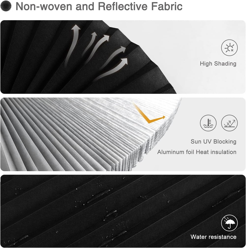 NOGIS 2 Pack Temporary Light Filtering Paper Shades for Windows,Paper Pleated Blinds with Adhesive,No Tools No Drilling Free Cut Size Temporary Room Darkening Shades (35.4*59inch)