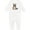 AA-White, variant on Knitted Raccoon Baby Romper Coveralls