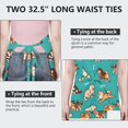 thumbnail image 6 of Cartoon Shiba Inu Dog Apron-Garden Aprons for Women with Pockets-Cotton Linen Waterproof Kitchen Cooking Gardening Aprons Adjustable for Kitchen,Cooking,BBQ and Salon 33x27 Inch, 6 of 7