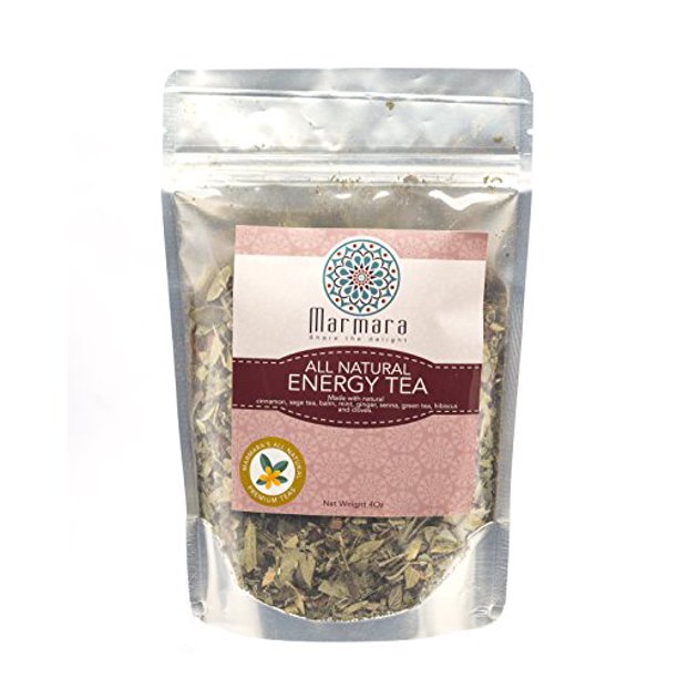 Energy Herbal All Natural Loose Flower Tea No Caffeine 4 Ounce by