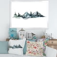 thumbnail image 3 of Designart 'Minimalistic Fir Forest and Winter Mountains III' Modern Framed Art Print, 3 of 4