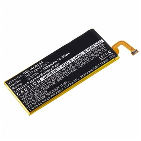 Dantona Cellular Battery - Dantona Industries CEL-ALEL04 Replacement Cell Phone Battery for Huawei HB3742A0EZC Plus