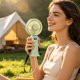 thumbnail image 5 of Portable Handheld Fan Rechargeable Mini Fan With Digital Display 3 Speed Small Fan For Travel Office Outdoor, 5 of 7