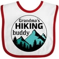 thumbnail image 3 of Inktastic Grandma's Hiking Buddy with Mountains and Trees Boys or Girls Baby Bib, 3 of 4
